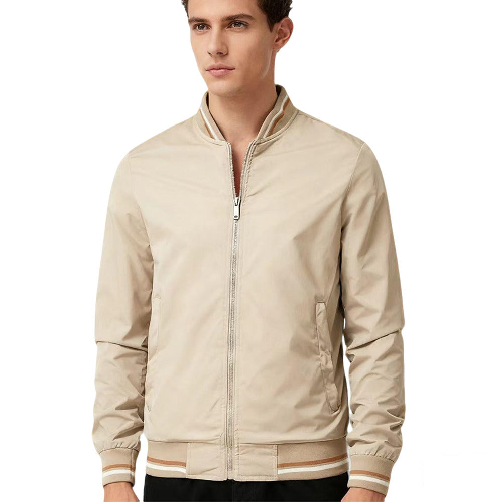 Baseball Collar Jacket Men.