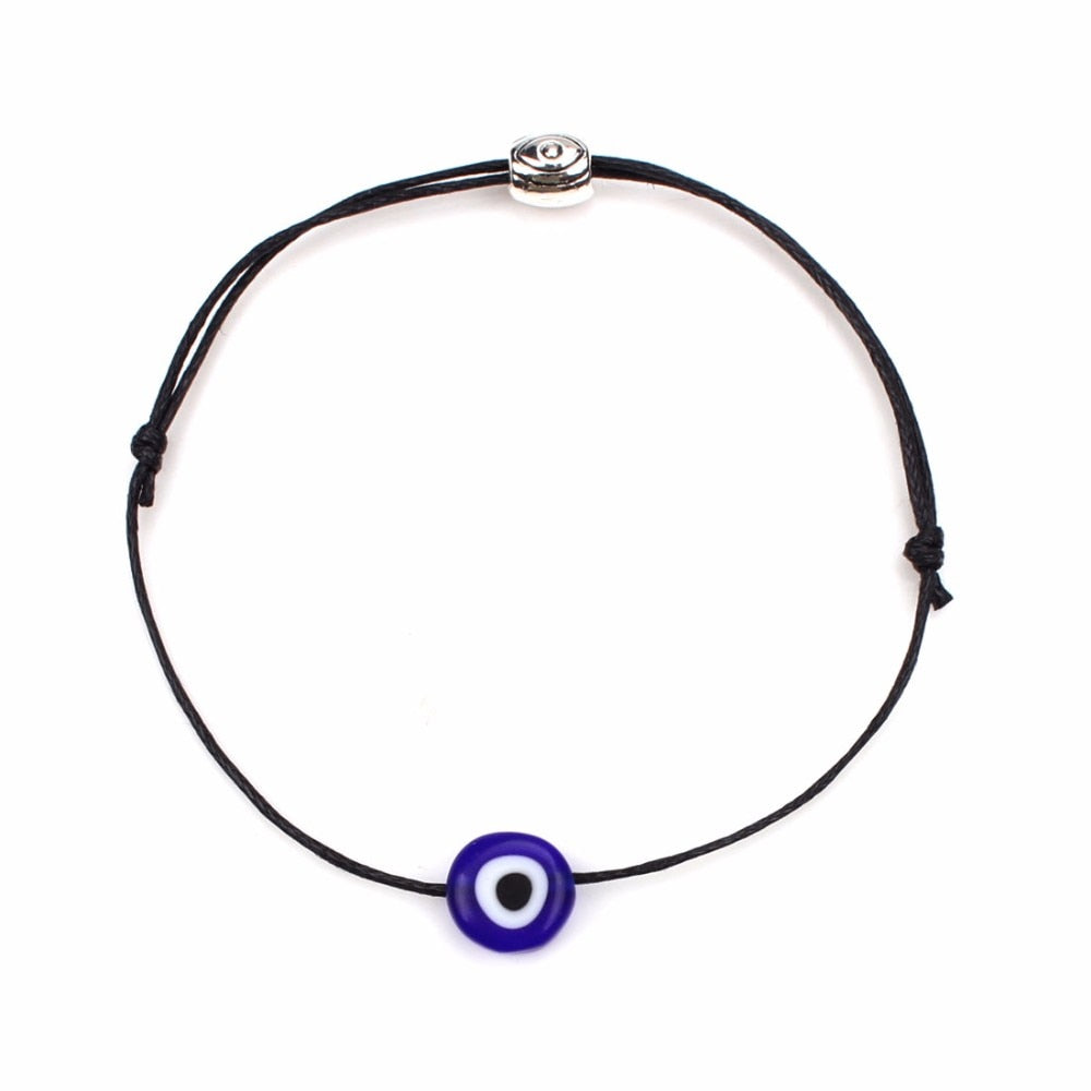 Turkish Lucky Evil Eye Bracelets For Women 6 Colors Handmade Braided Rope Jewelry Red Bracelet Female