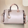 Crocodile Print Shoulder Bag