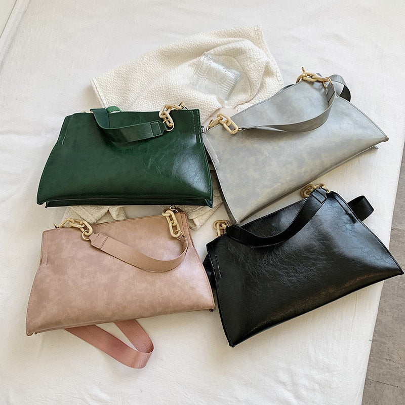 soft PU crossbody shoulder bag