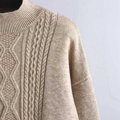 Angora-style wide-leg sweater and pants set