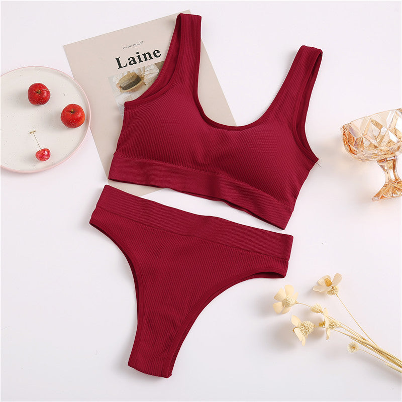 Ensemble Sans Couture Soutien‑gorge Sans Armature