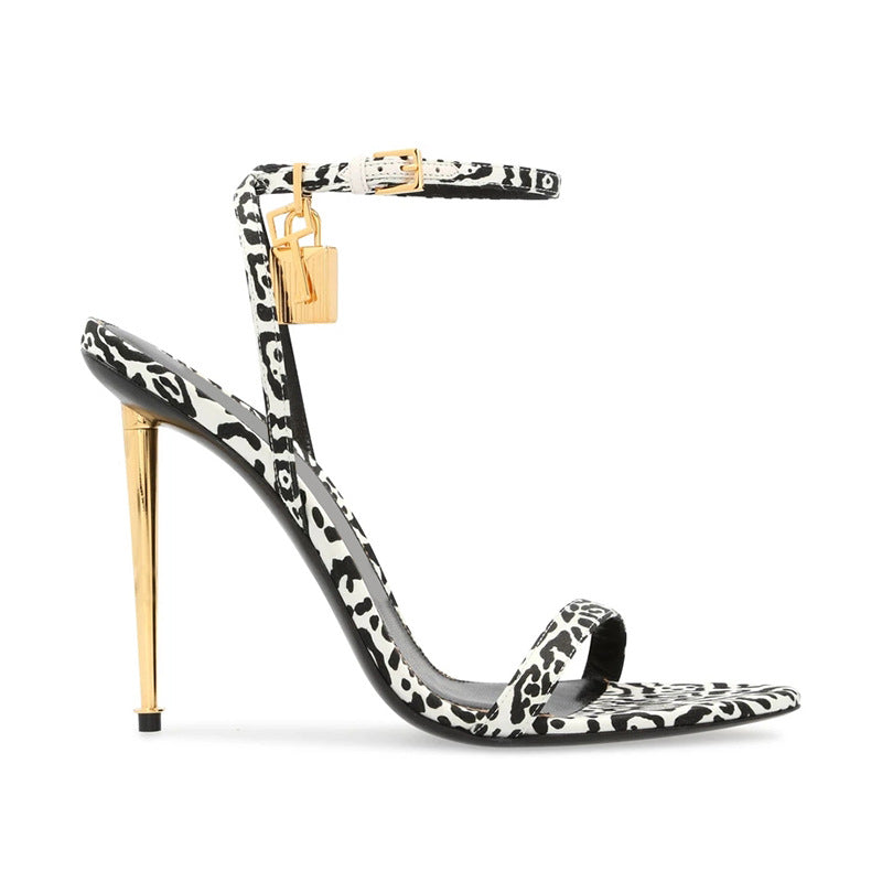 Sculptural High Heel Sandals