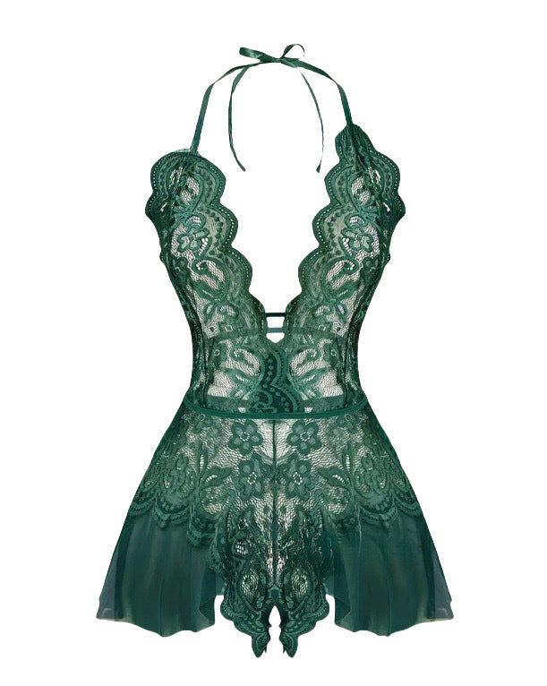 sheer lace jumpsuit lingerie