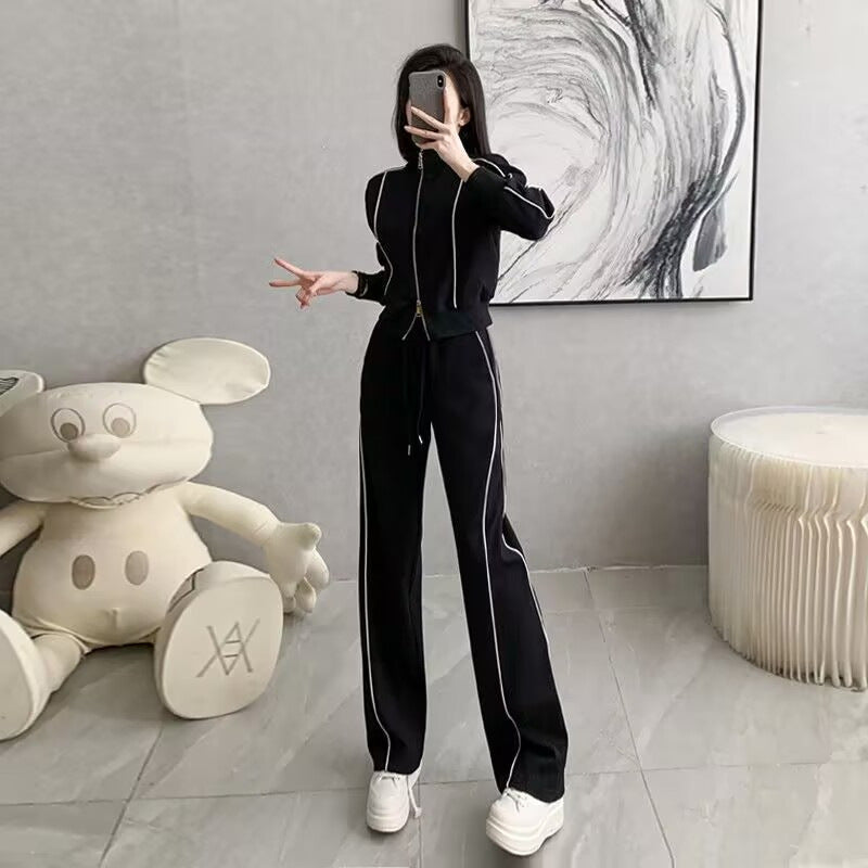 Ensemble Slim Capuche Courte Zippée