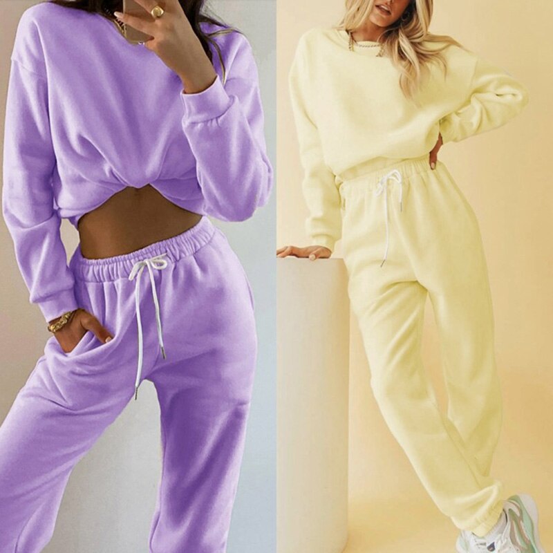 Fleece hoodie with matching sport pants