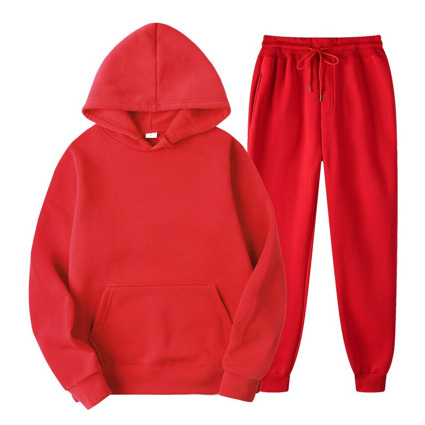 Women's oversized hooded sweatshirt and pants set
