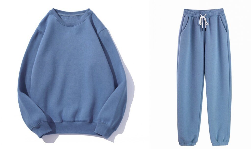 Fleece hoodie with matching sport pants