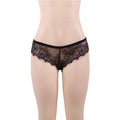 Florale Spitzen‑Slip mit offenem Rücken