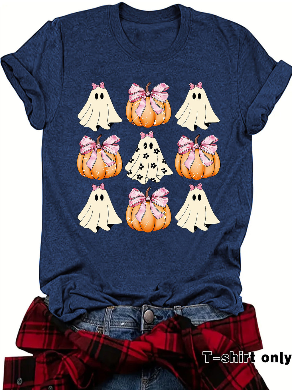 Funny Coquette Bow Pumpkin Spooky Season T-S