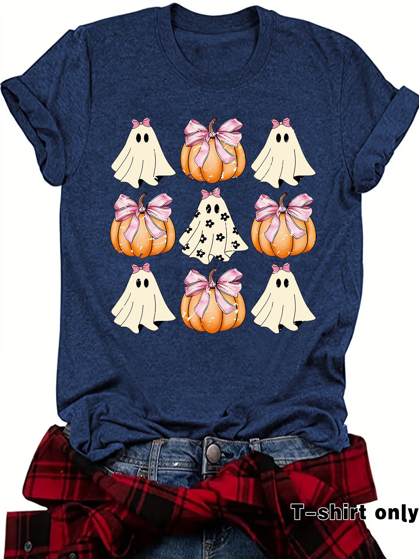 Funny Coquette Bow Pumpkin Spooky Season T-S