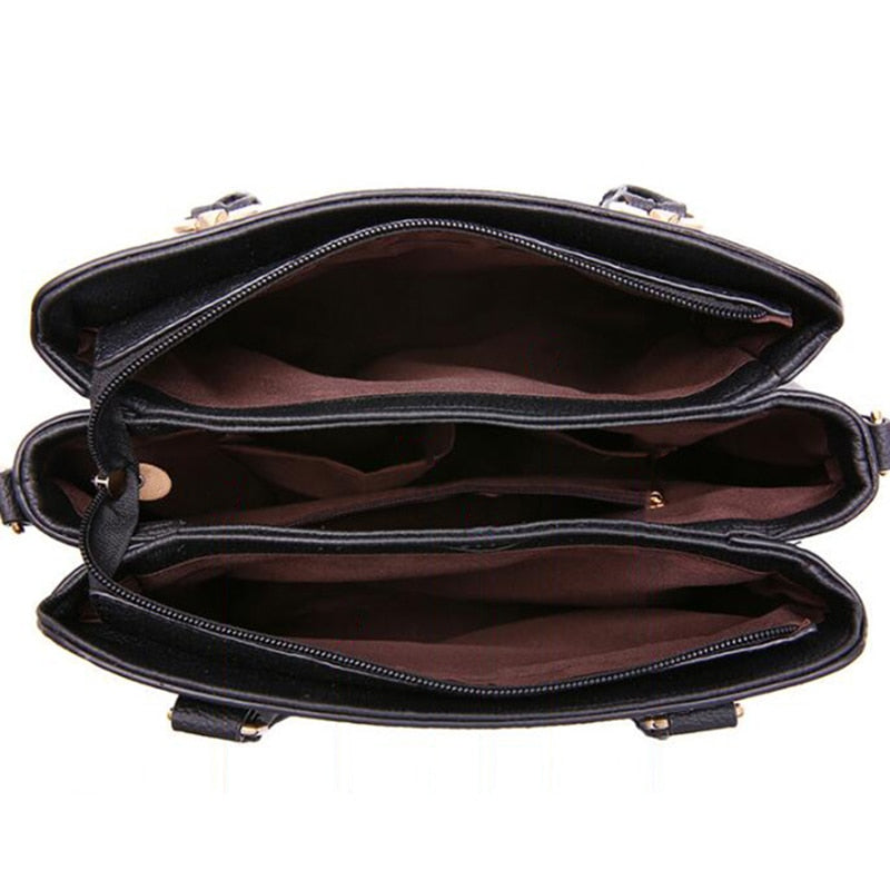 tassel pu top-handle shoulder bag