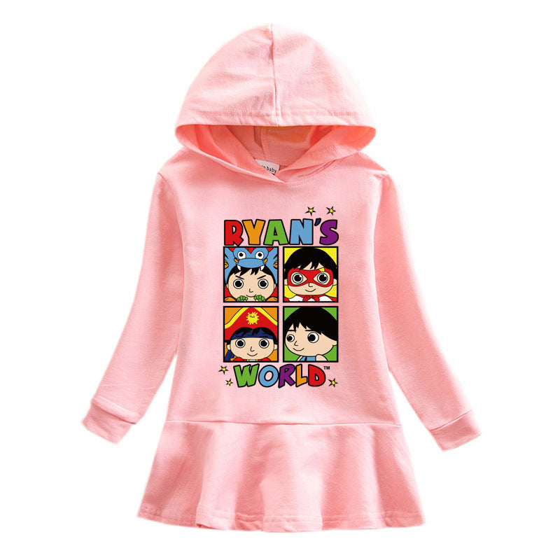 Girl hooded Ryan toys review dress