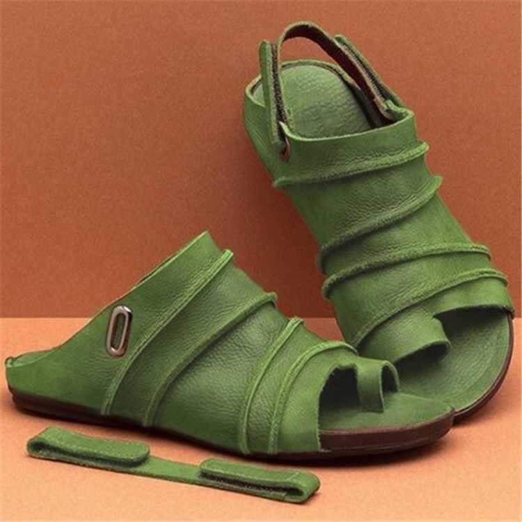 Fish mouthed toe clip beach women's sandals Velcro slippers dual-purpose