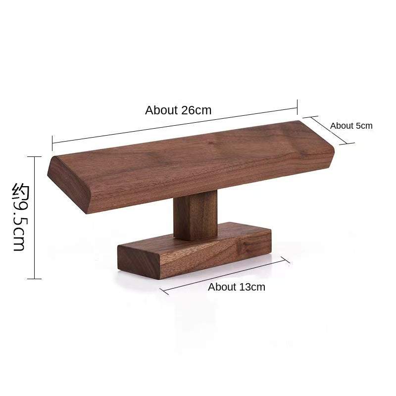 High-end Wooden Walnut Jewelry Display Rack for Watches, Bracelets, Necklaces and Accessories Storage