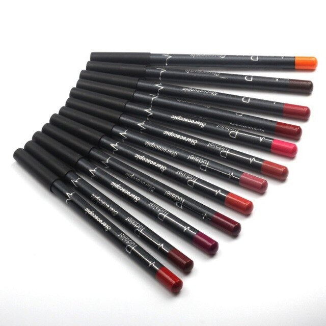 set of 12 lip liner pencils