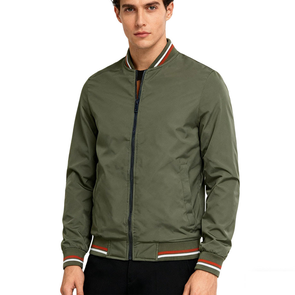 Baseball Collar Jacket Men.