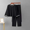 Women’s green knit two-piece set