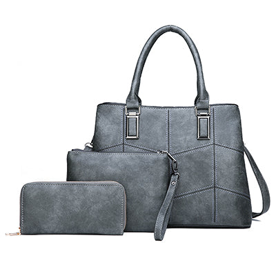 three-piece pu handbag set