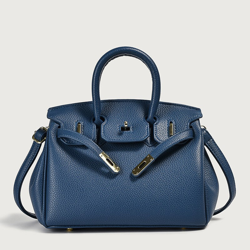 classic PU top-handle tote bag