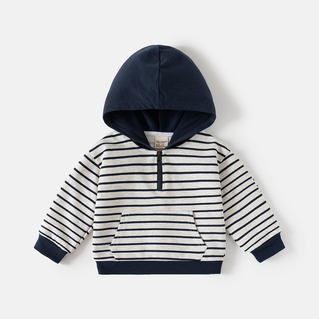 Sweat-shirt décontracté à capuche pour enfants, haut streetwear, vêtements pour enfants, vente en gros.