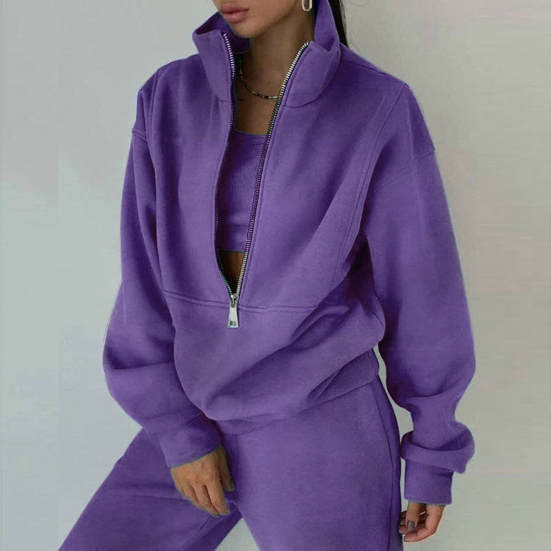 Women's fleece hoodie with matching pants