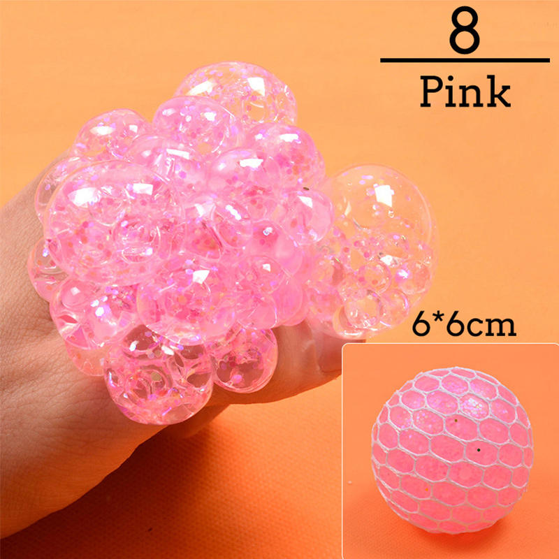 Jouets antistress colorés en forme de boule de raisin, jouet Squishy, jouet à presser pour soulager le stress, jouets amusants pour enfants, farces pour adultes, cadeaux