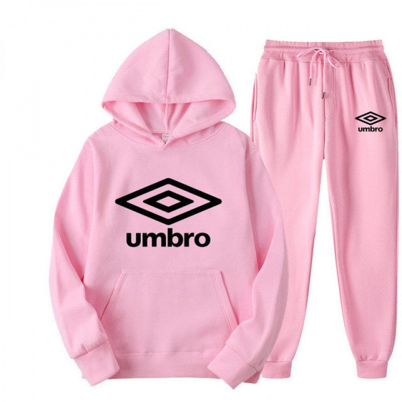 Men's printed hoodie with jogger pants