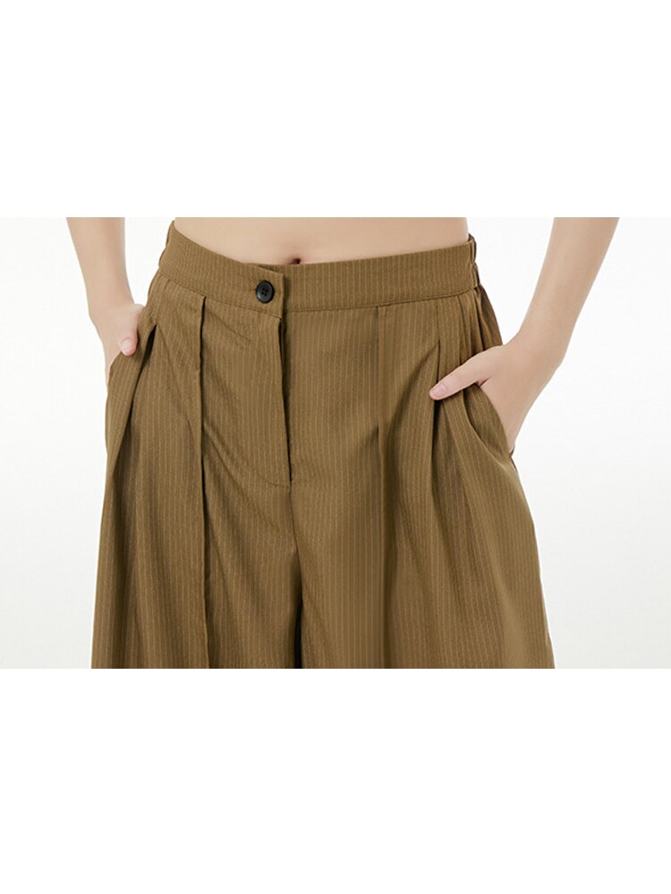 Pantalon Décontracté Uni pour Femme