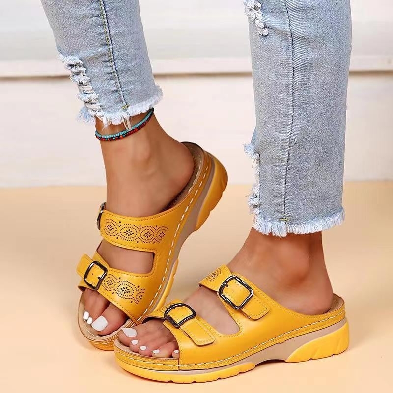 Summer new women's shoes large size sandals fashion wedges casual