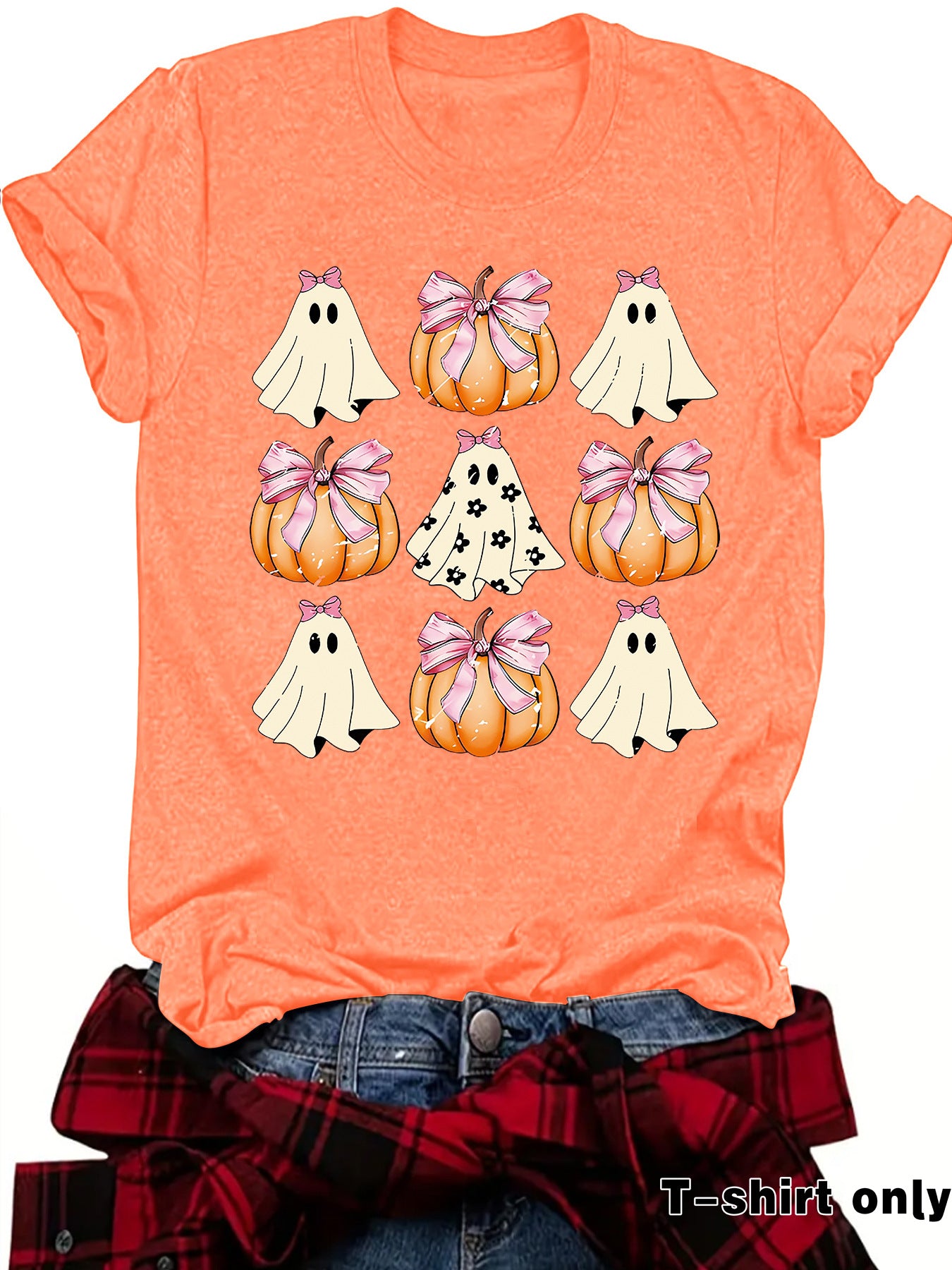 Funny Coquette Bow Pumpkin Spooky Season T-S