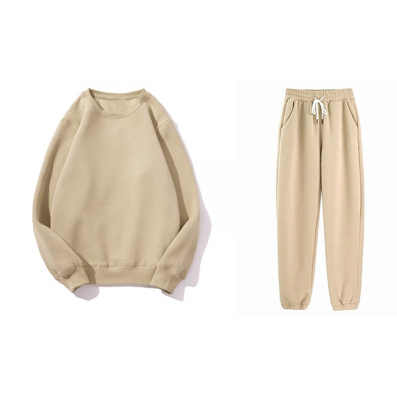 Fleece hoodie with matching sport pants