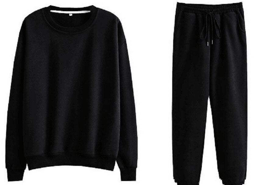 Fleece hoodie with matching sport pants