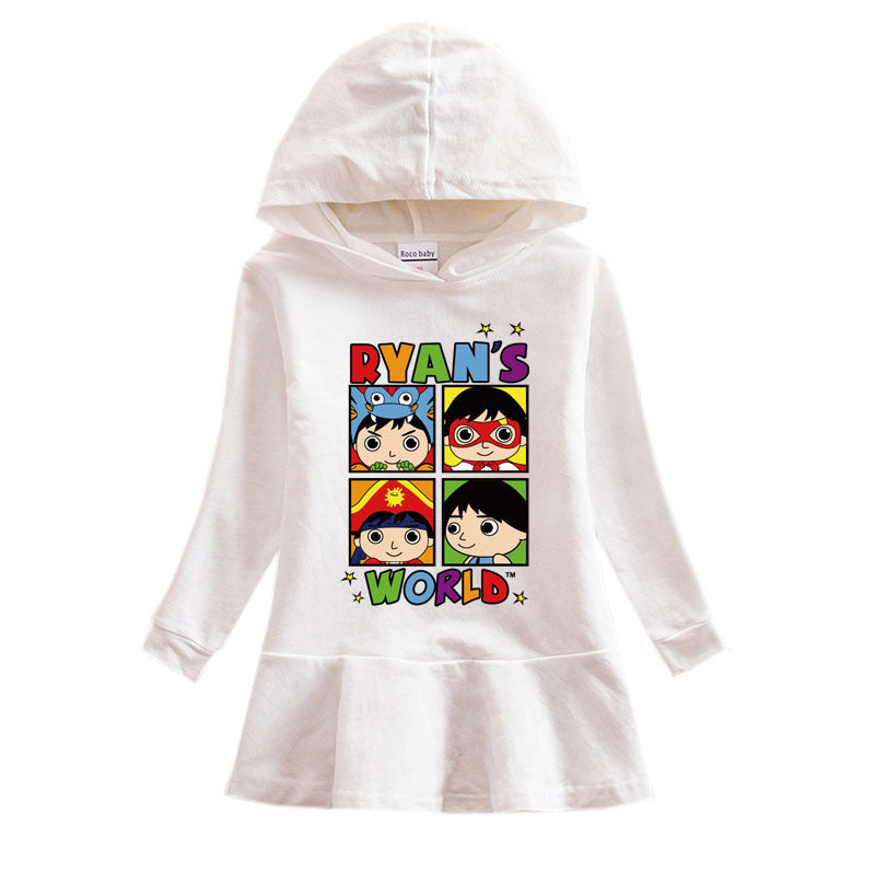 Girl hooded Ryan toys review dress