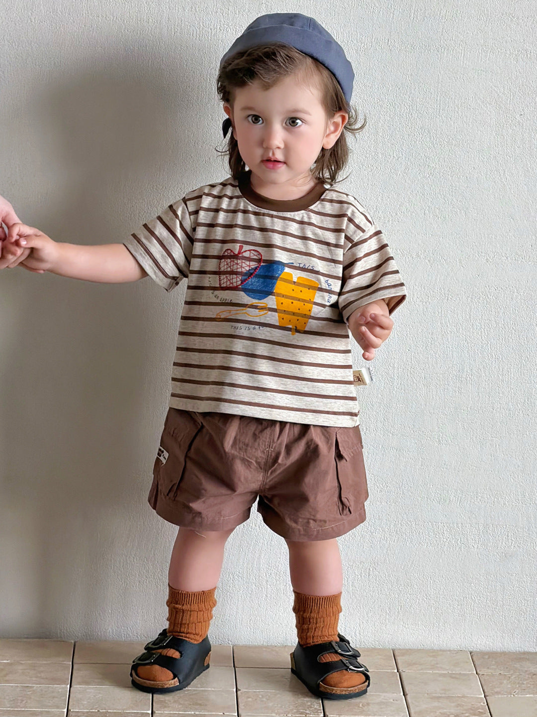 Kids T-Shirt and Cargo Shorts Toddler Outfit Boy Clothing Set
