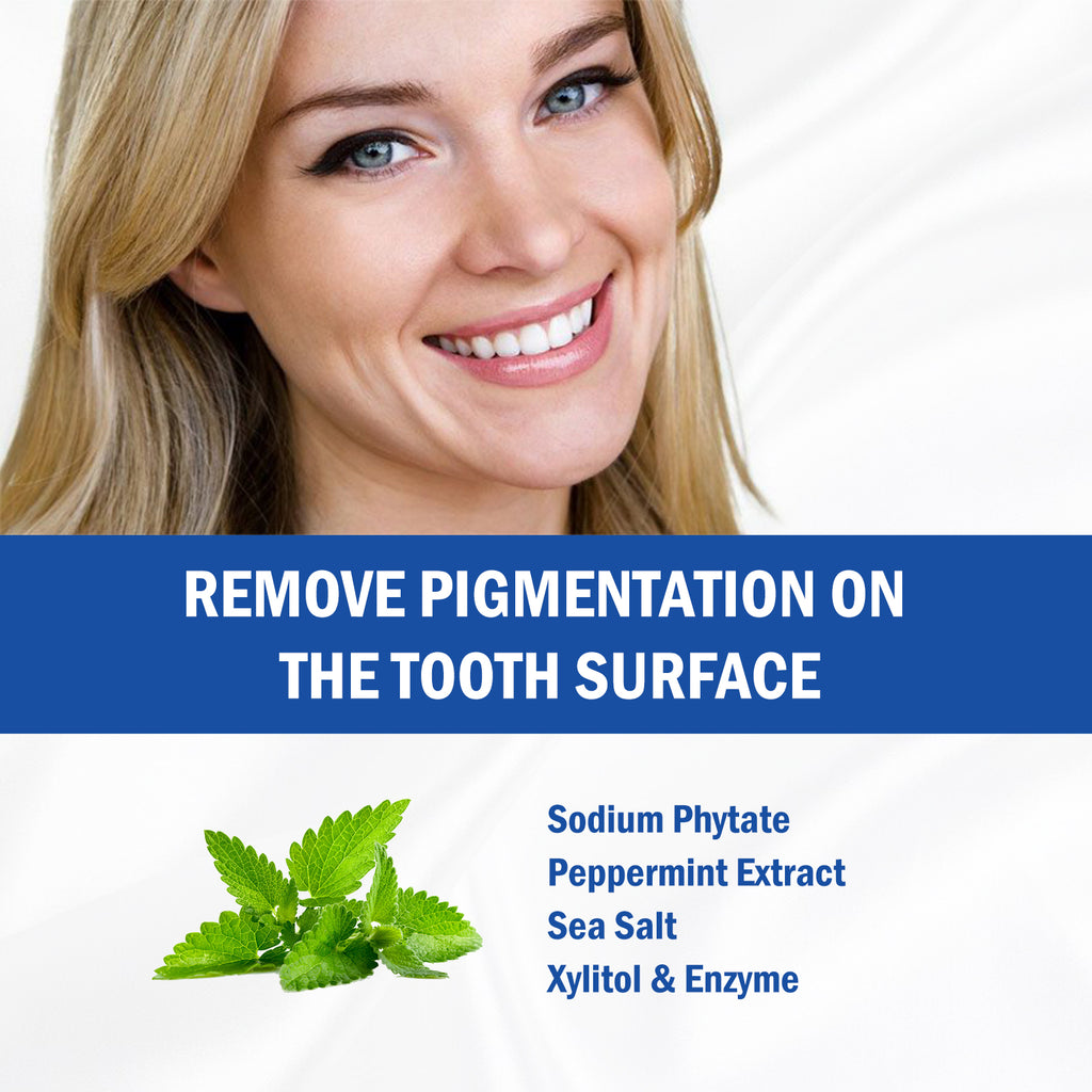 container of tooth powder