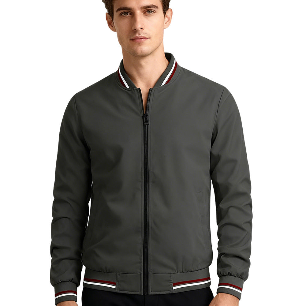 Baseball Collar Jacket Men.
