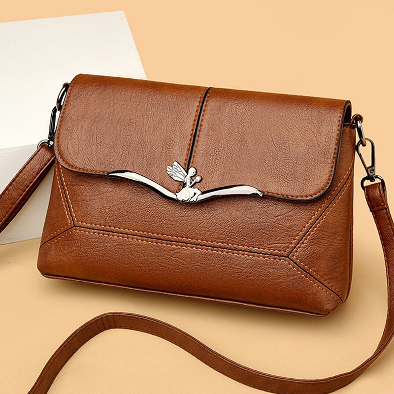 soft leather small crossbody tote