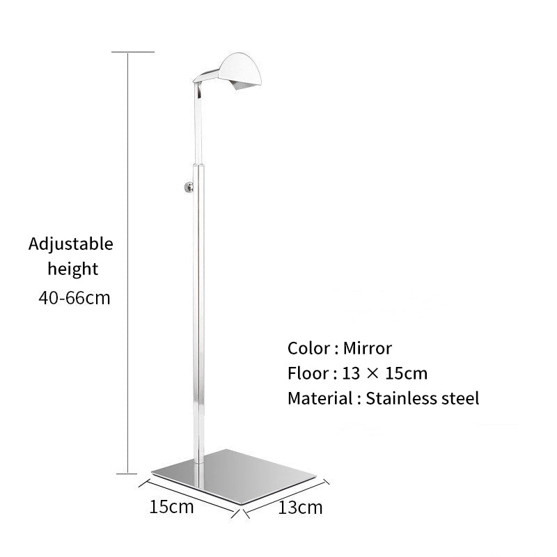 stainless steel hanging bag display rack