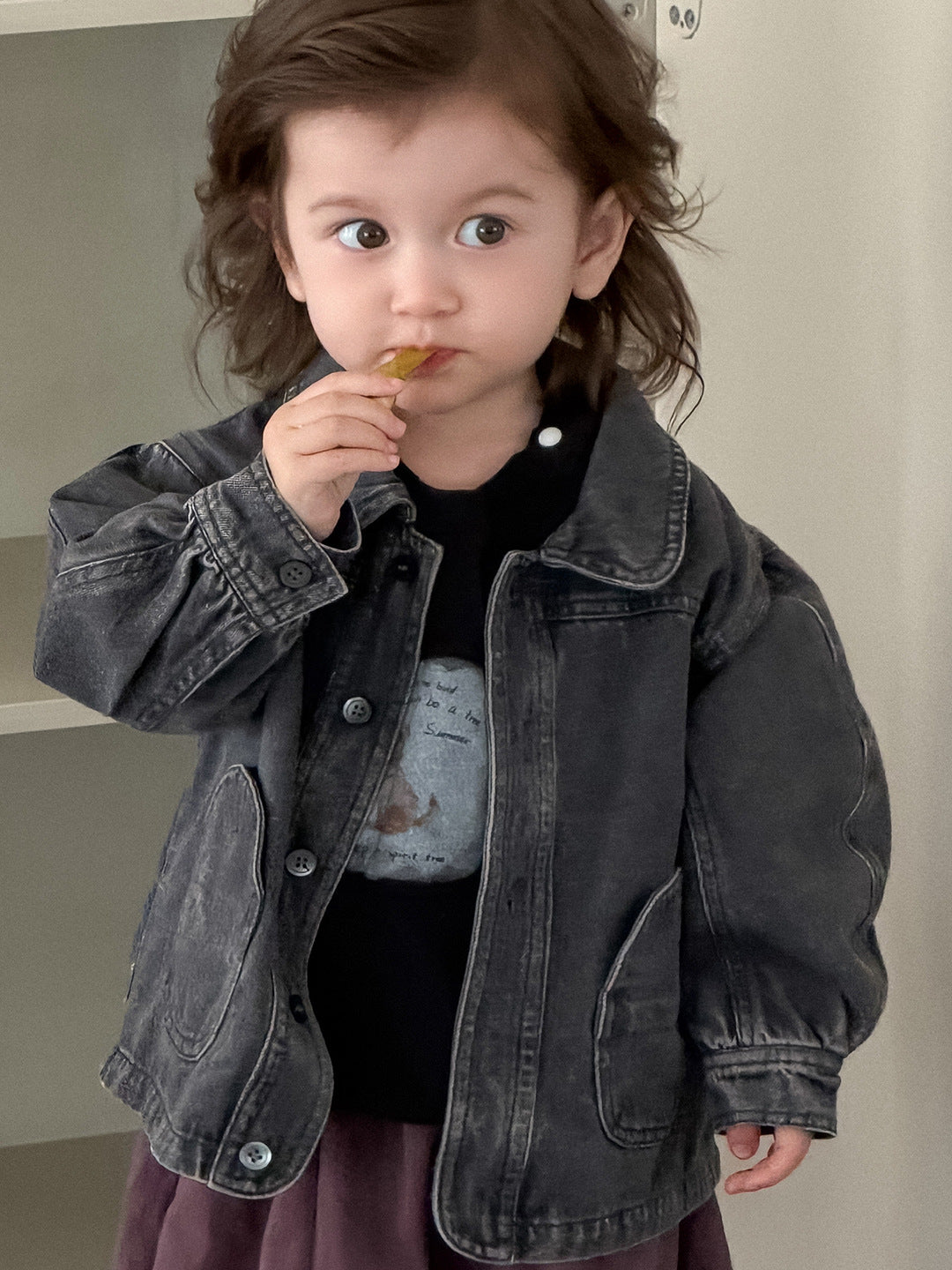 Kids Denim T-Shirt with Lantern Pants Set Children's Clothing for Boys