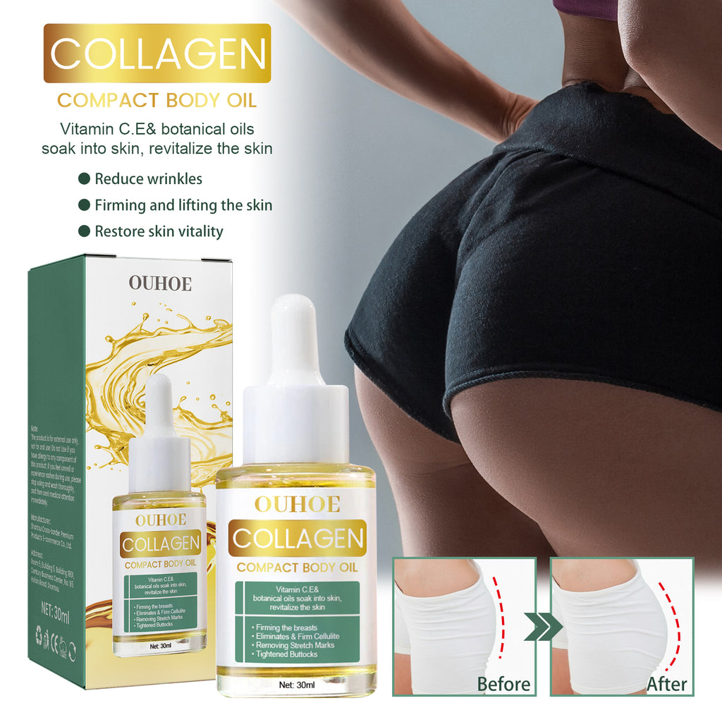 bottle of collagen body oil