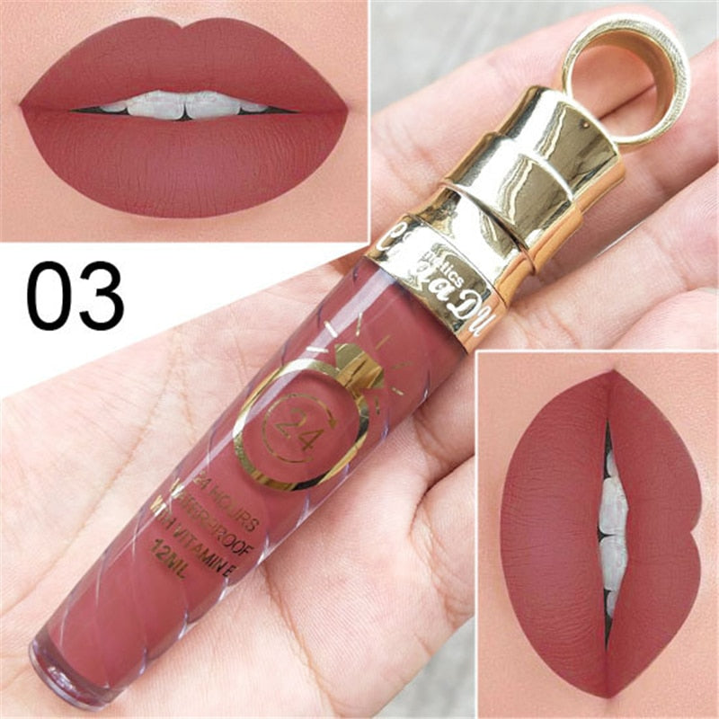 collection of liquid lipsticks in various shades