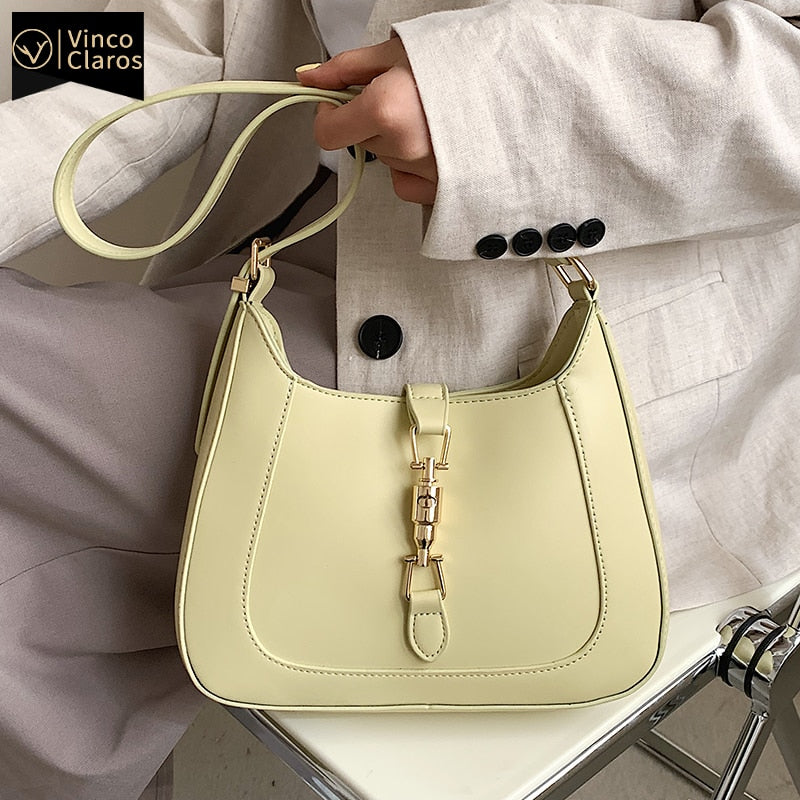 bag with two shoulder straps for underarm or crossbody use