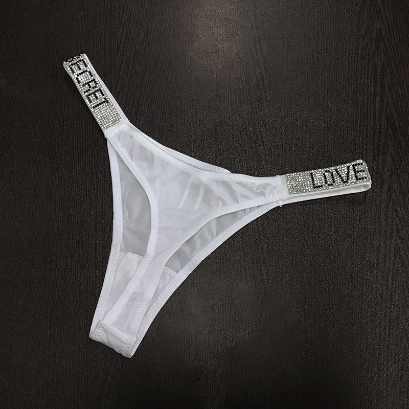 Tanga com Strass Cintura Baixa