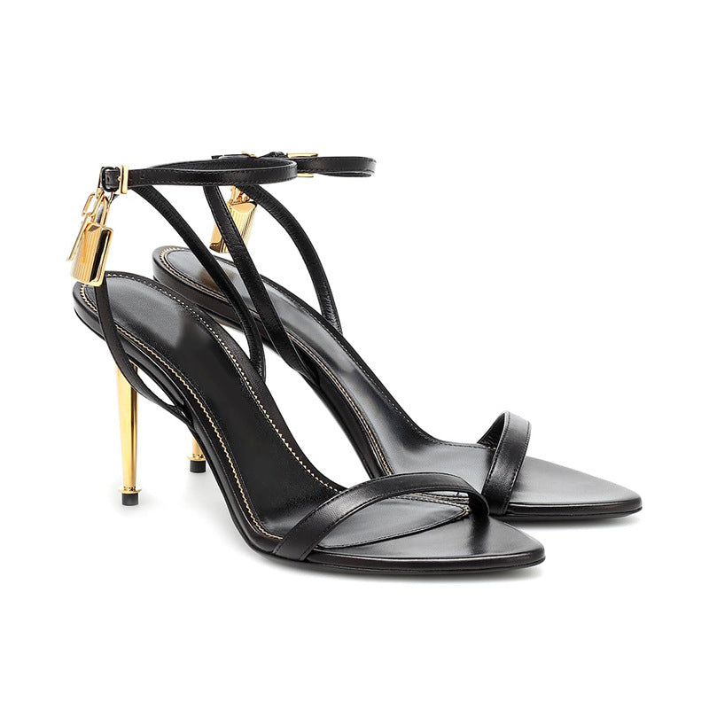 Sculptural High Heel Sandals
