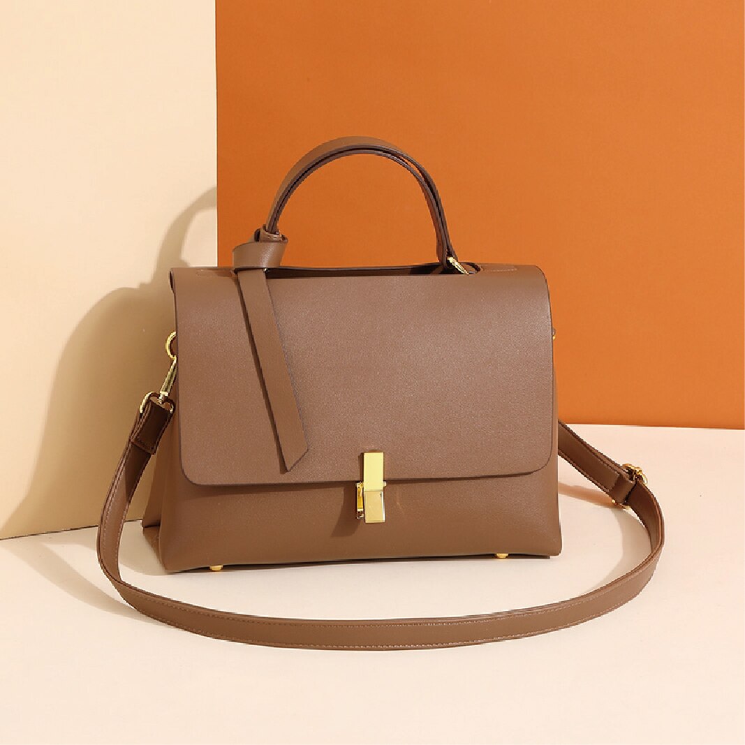 retro large capacity women's shoulder bag