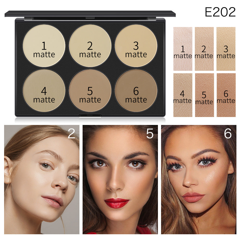 Paleta facial de seis tons