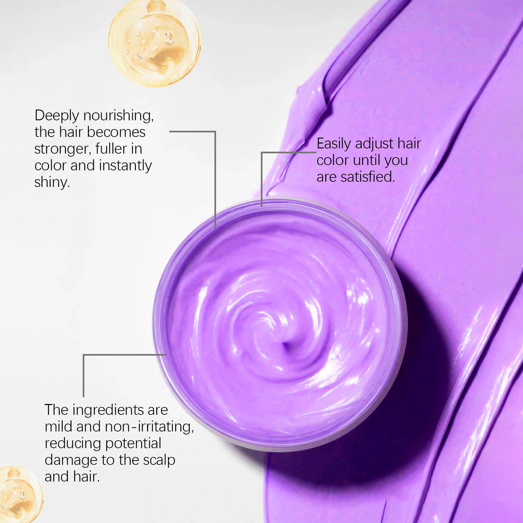 tin of colorful hair wax paste