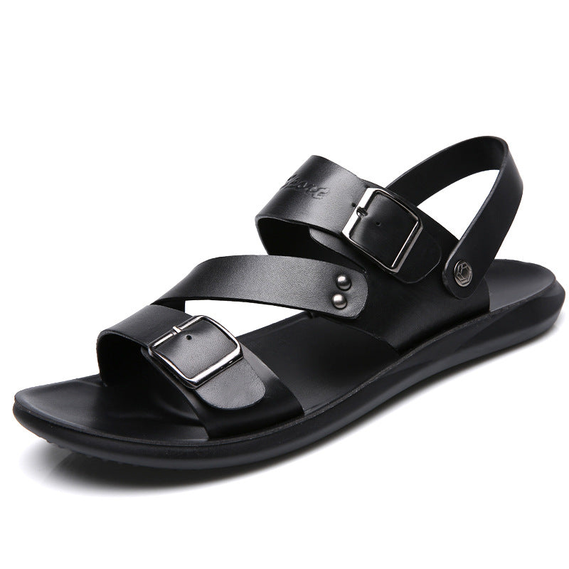 Large size sandals for men beach shoes for men cool slippers for men one shoe dual-use men's