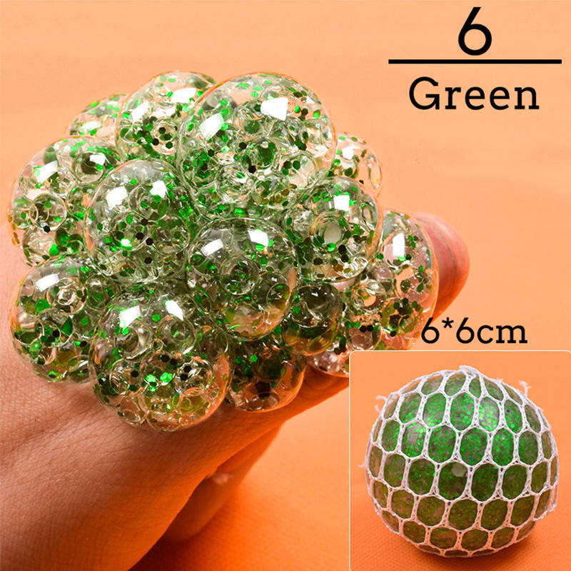 Jouets antistress colorés en forme de boule de raisin, jouet Squishy, jouet à presser pour soulager le stress, jouets amusants pour enfants, farces pour adultes, cadeaux